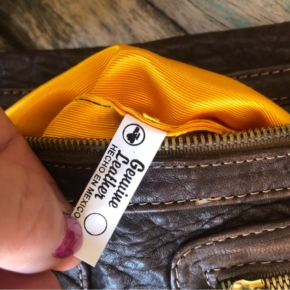 Gustto Leather Wristlet Chocolate Brown - Picture 6 of 9